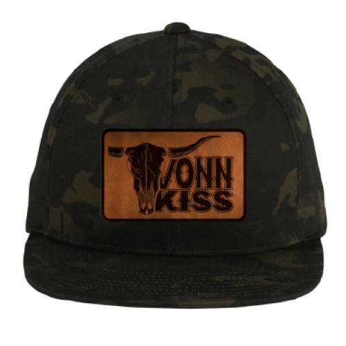 Vonn Kiss Wide Leather Patch Hat