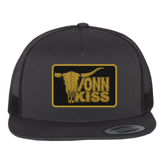 Vonn Kiss Black Patch Trucker Hat