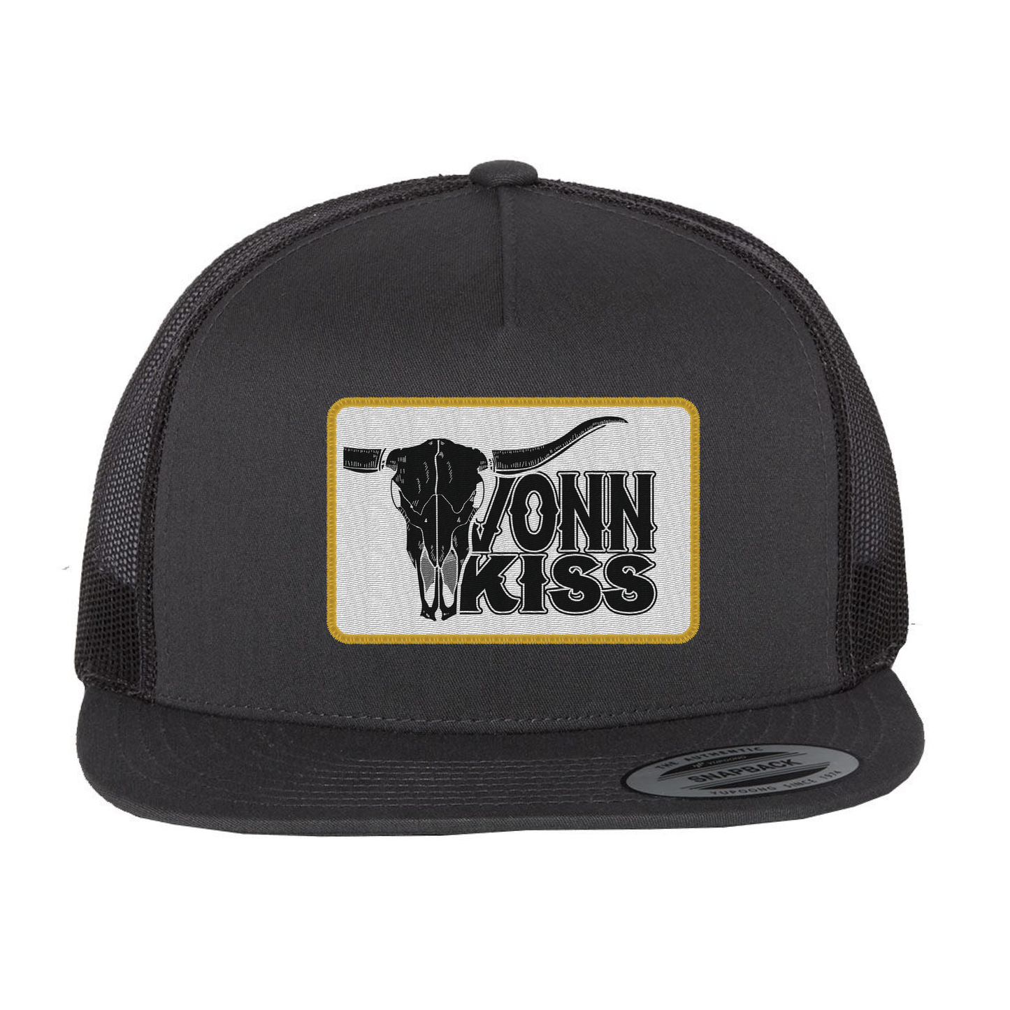 Vonn Kiss White Patch Trucker Hat