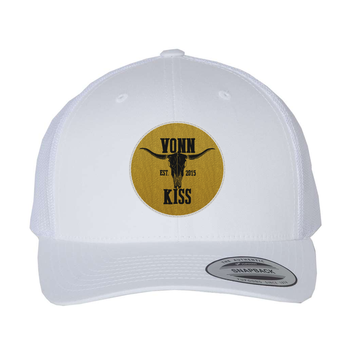 Vonn Kiss Golden Round Patch Curved Bill Hat